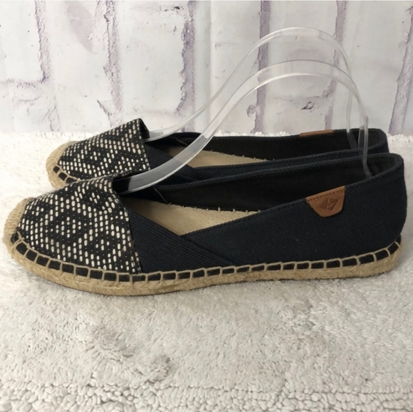 Sperry Topsider Katama Espadrille Flat Black Sz 9 M - Picture 3 of 5